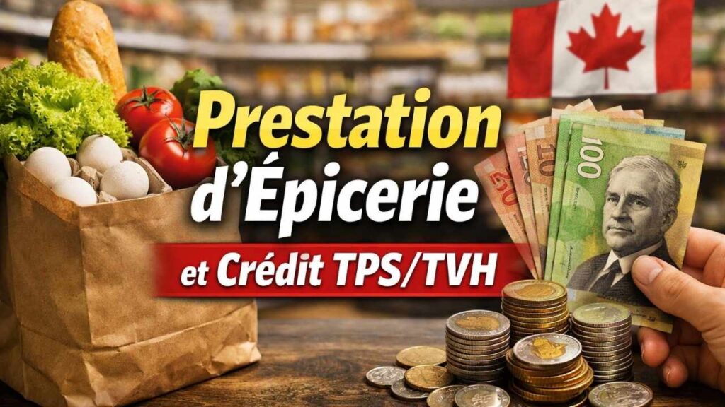 prestation d’épicerie et crédit TPS/TVH — dates de paiement, montants et admissibilité expliqués