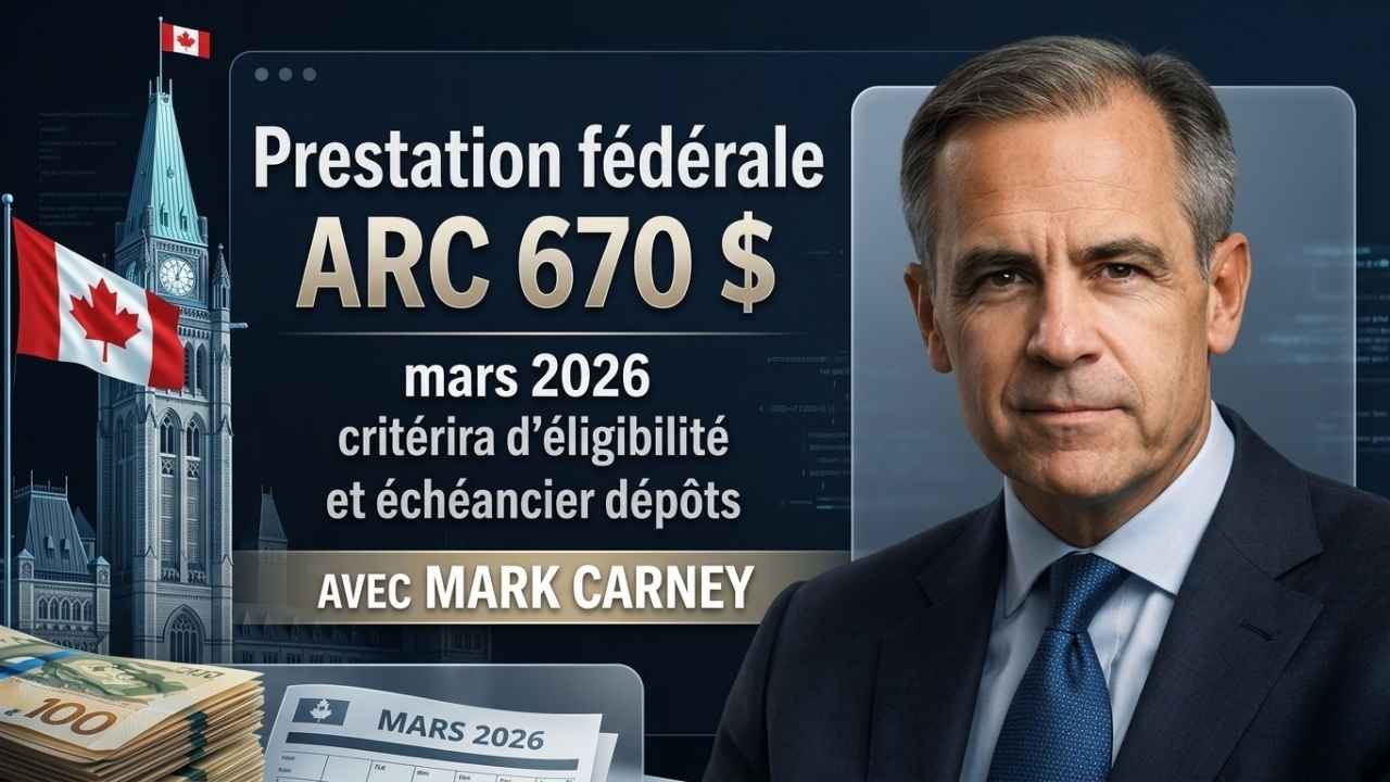 Prestation fédérale ARC 670 $ mars 2026 : critères d’éligibilité et calendrier des dépôts