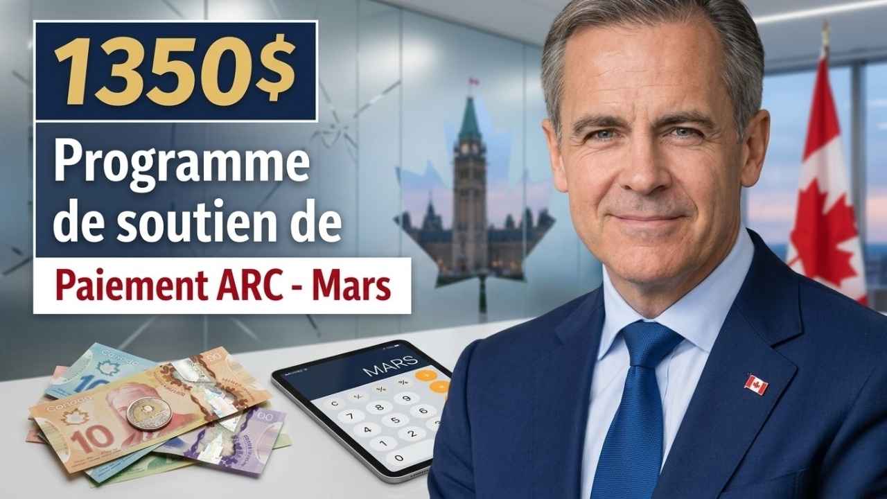 Programme de soutien ARC 1 350 $ avril 2026 : dates de paiement et critères d’admissibilité