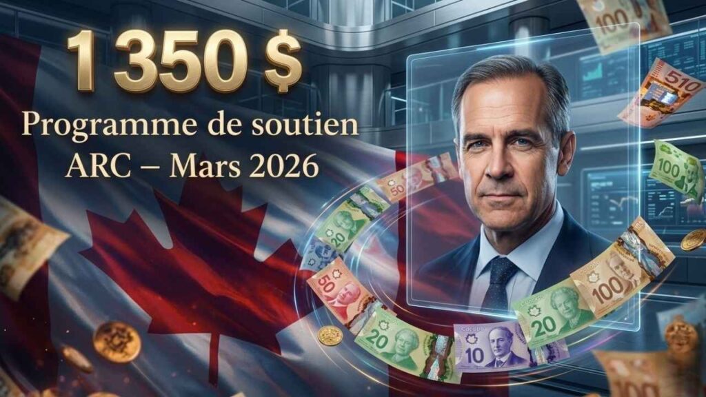 Programme de soutien ARC 1 350 $ avril 2026 : dates de paiement et critères d’admissibilité