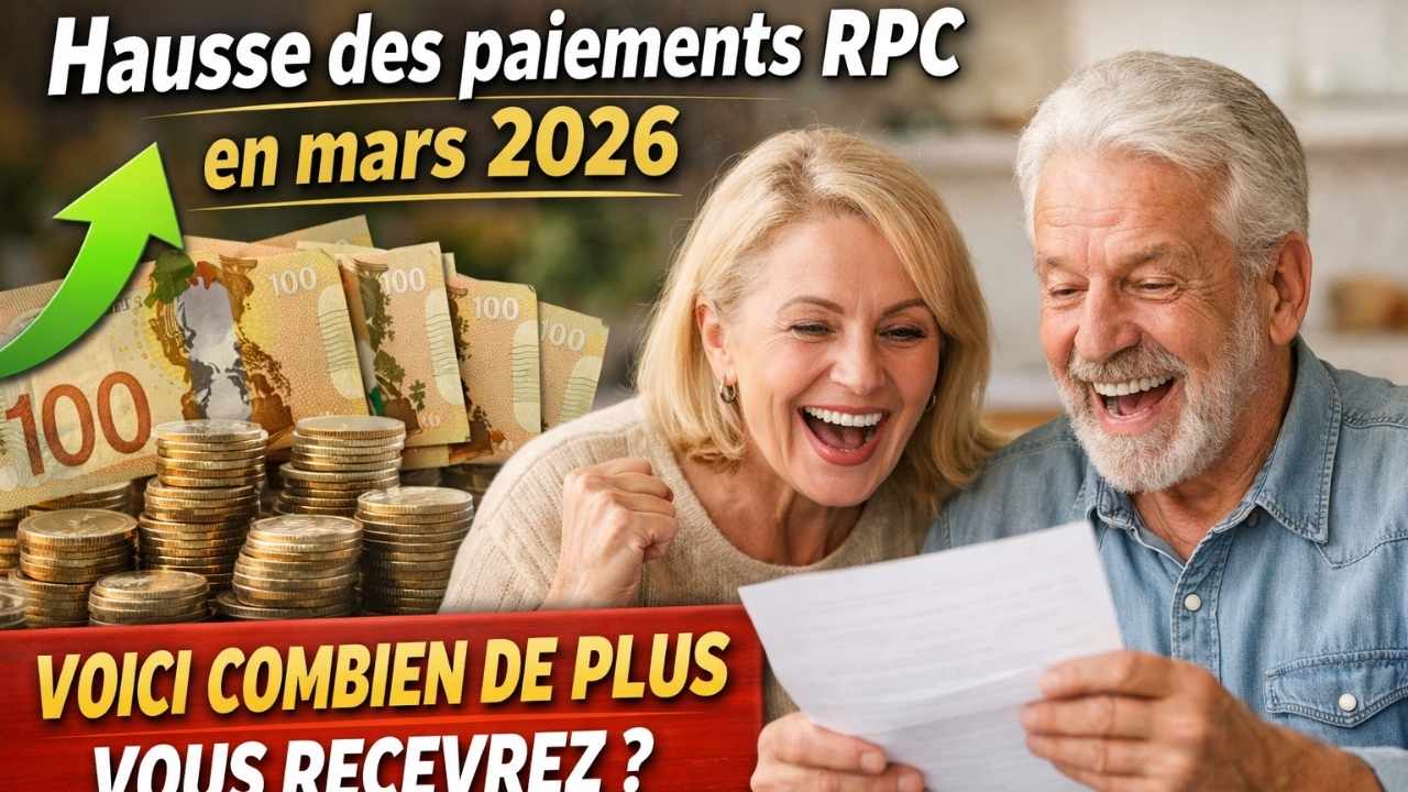 Hausse des paiements RPC en mars 2026 : voici combien de plus vous recevrez